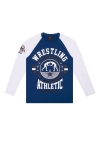 Лонгслив LEADER WRESTLING сине-белый